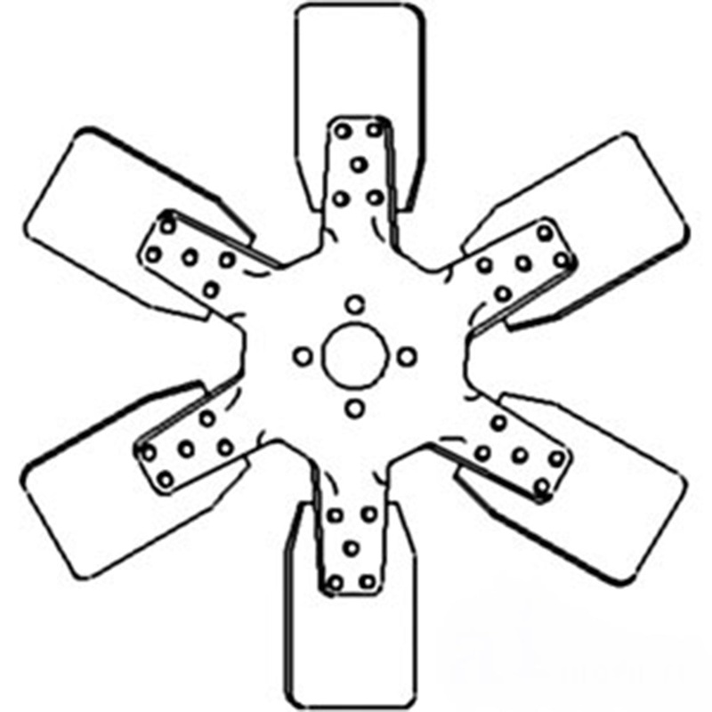 84355C1 New 6 Blade Fan Fits Case-IH Tractor Models 574 674 784 2500A +
