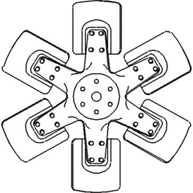 69759C3 Fits Case IH 6 Blade Fan 886 986 1066 1086 1466 1468 1486 1566 4166 4186
