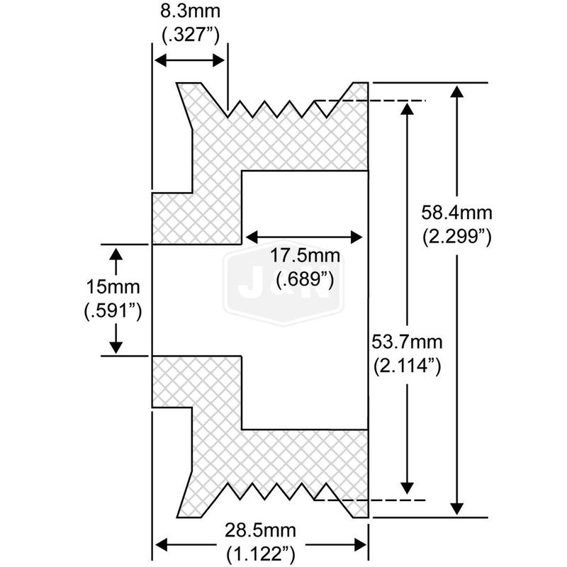 205-52000-JN J&N Electrical Products Pulley