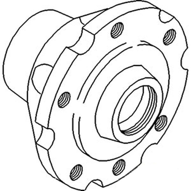 Front Wheel Hub Fits Massey Ferguson 245 40 40 4500 20 235 30 674381M92