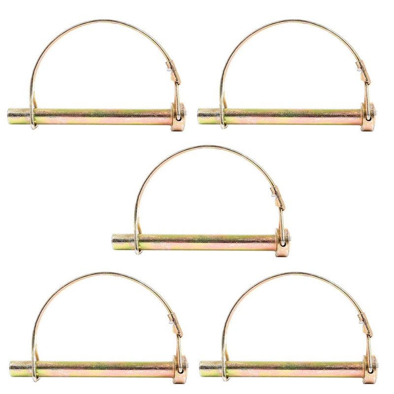 P14PTL (5x) PTO Round Handle Lock Pin 1/4" Diameter 2" Usable Length