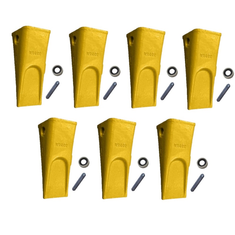 (7) Tooth Pin & Retainer Fits Caterpillar 224B 225 225B 229 229D 231D E240