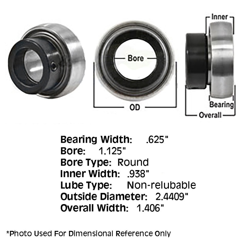 832779M1 Tractor Non-Relubri Fits CATable Cylindrical Ball Bearing With Collar