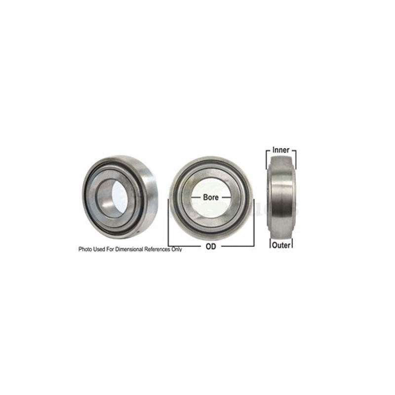 A-GW209PPB2-I-AI Disc Bearing; Spherical, Round Bore, Re-Lubricatable