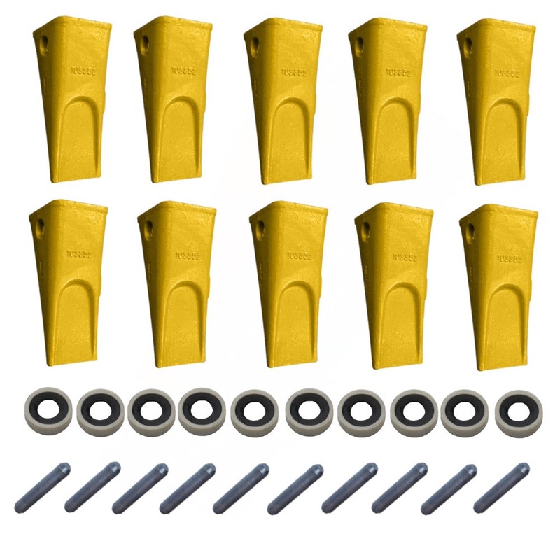 (10) Tooth Pin & Retainer Fits Caterpillar 950B 950B 950E 950E 966C 966D 966E