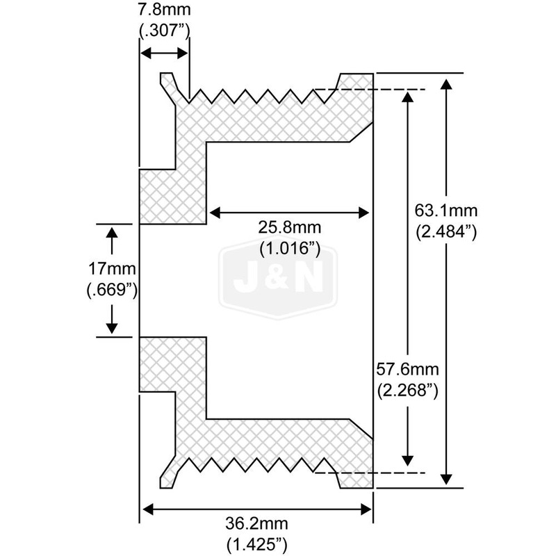 207-52002-JN J&N Electrical Products Pulley