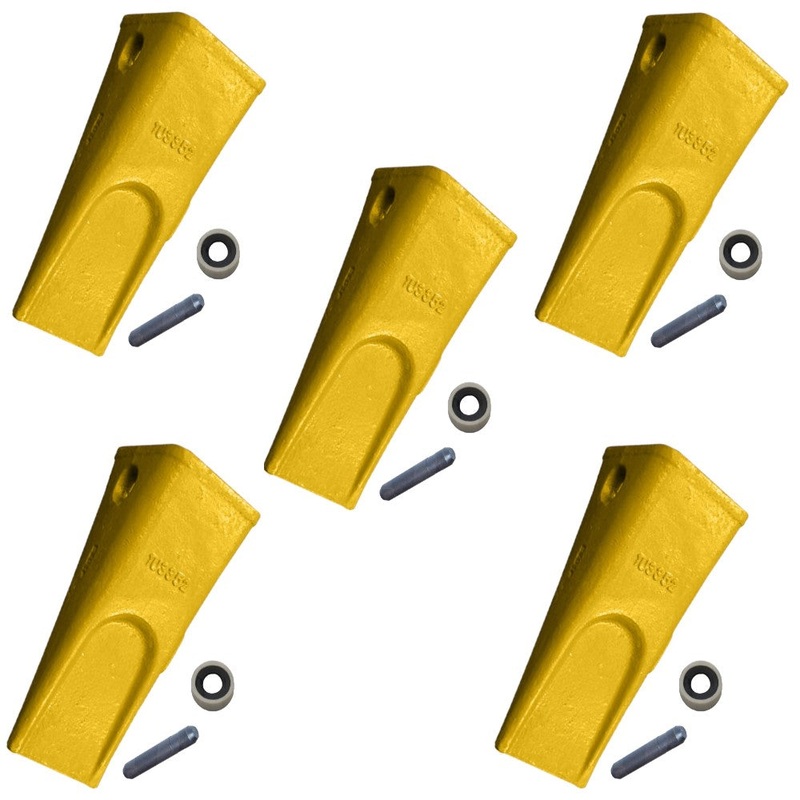 (5 Pk) Tooth Pin & Retainer Fits Caterpillar 213B 214B 214B FT 215 215B 224B