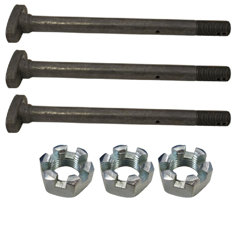 Qty 3 T-Bolt & Adjusting Nut Fits John Deere 50 520 530 14H994 B3278R
