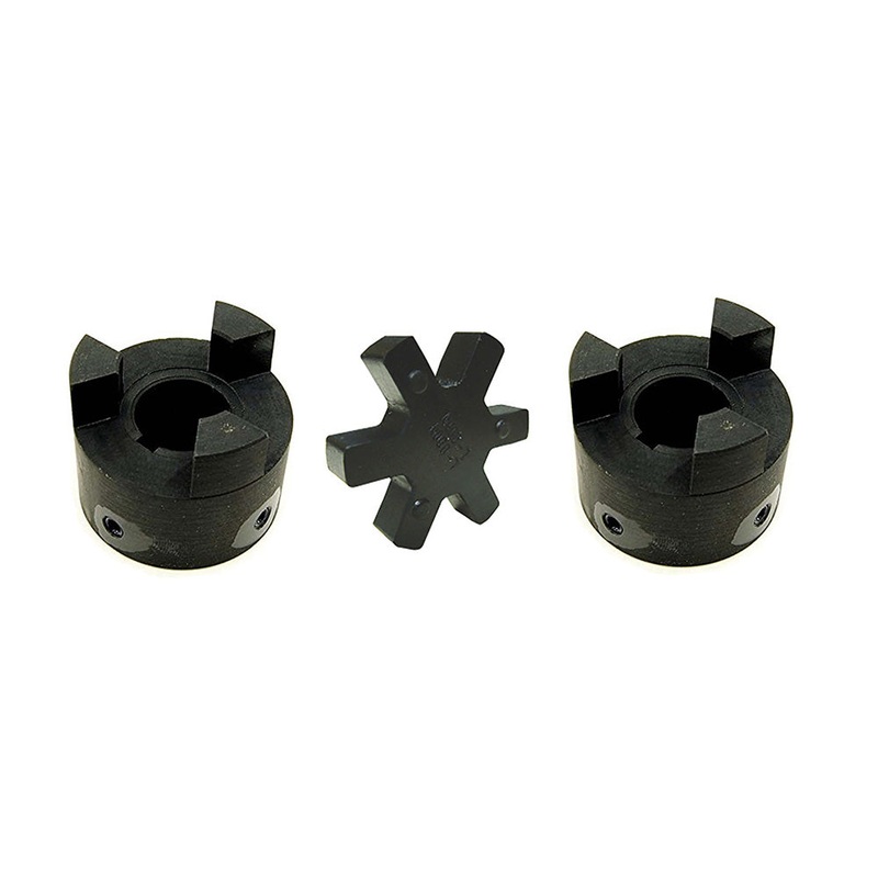 3/4" L095 Flexible 3-Piece L-Jaw Coupling Set with Buna-N NBR Rubber Spider