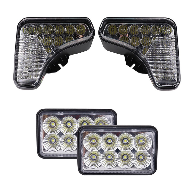 Complete LED Light Kit Fits Bobcat Skid Steers, 10,400 Raw Lumens