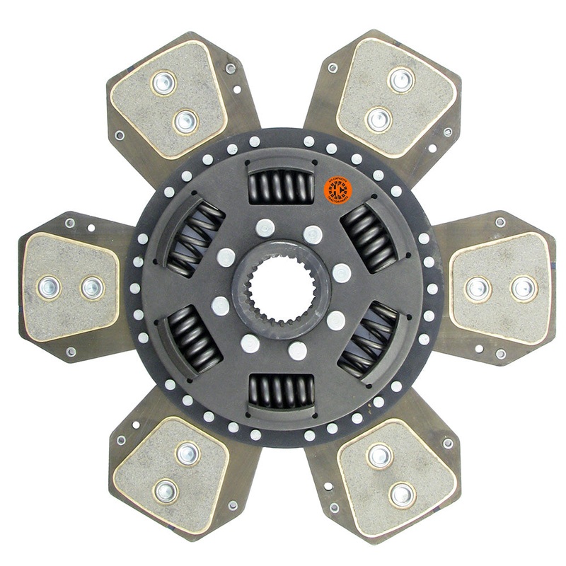 12-1/4" Transmission Disc, 6 Pad, w/ 1-9/16" 24 Spline Hub