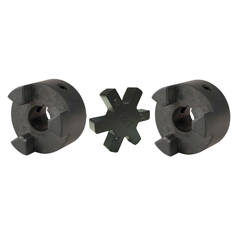 7/8" L095 Flexible 3-Piece L-Jaw Coupling Set with Buna-N NBR Rubber Spider