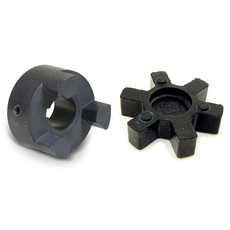 Replacement L100 L-Jaw Coupler Set (2) L-Jaw Couplers w/ 1" Bore & 1/4" Keyway