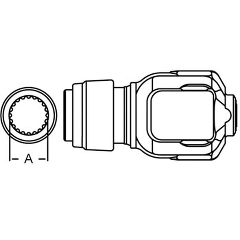 A-112-3520-AI Safety Slide Lock Tractor Yoke