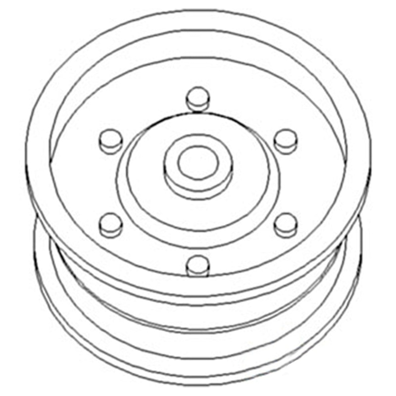 O3526CS Pulley for Flat Belt With Bushing Fits Case-IH Tractor Models