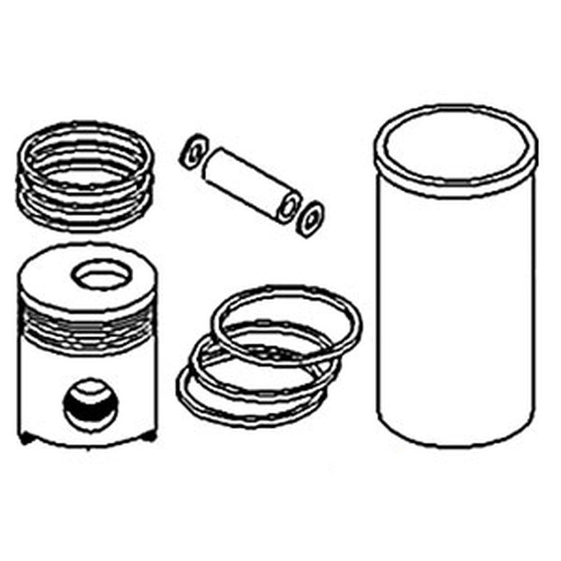 A-AR63272HC-AI Piston Liner Kit, 6.404T/A (High Compression)