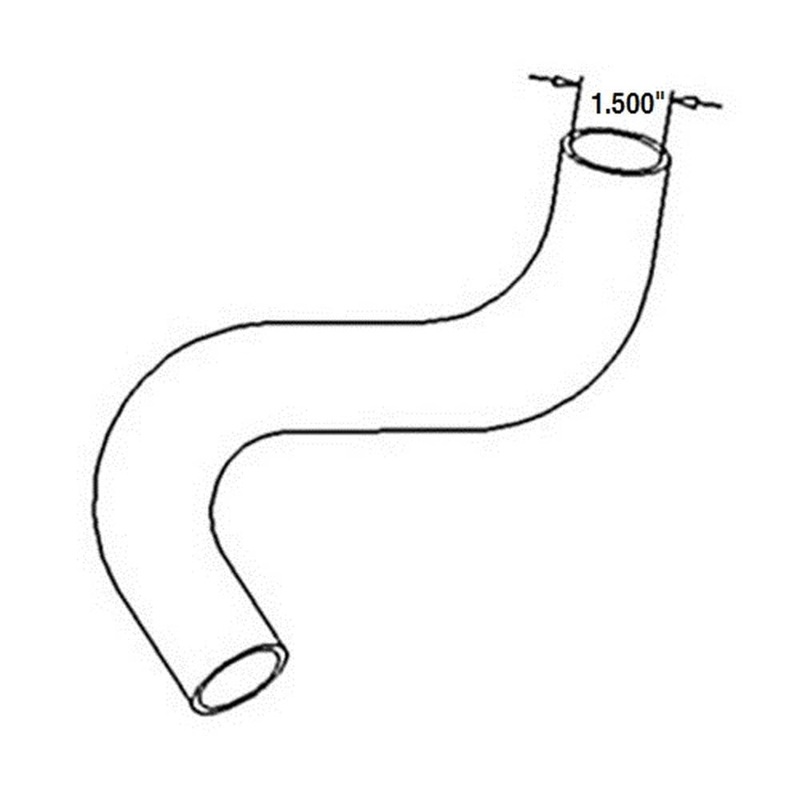 70249756 Lower Radiator Hose 1.5" Dia. Fits Allis Chalmers 170 175 Diesel