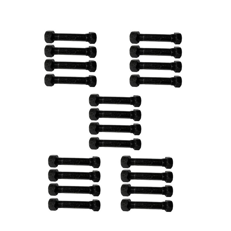 20 Each Trailer Spring Shackle Bolts & Nuts - 9/16"-18 X 3" Long