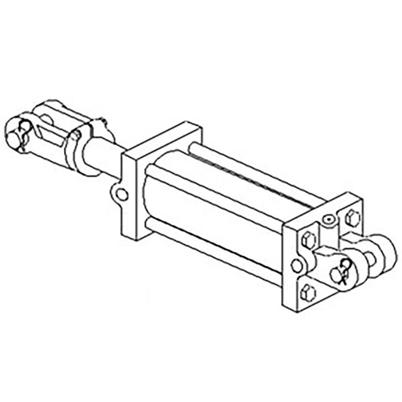 308DU Hydraulic Cross Double Acting Cylinder for Tractors DU Series 27556