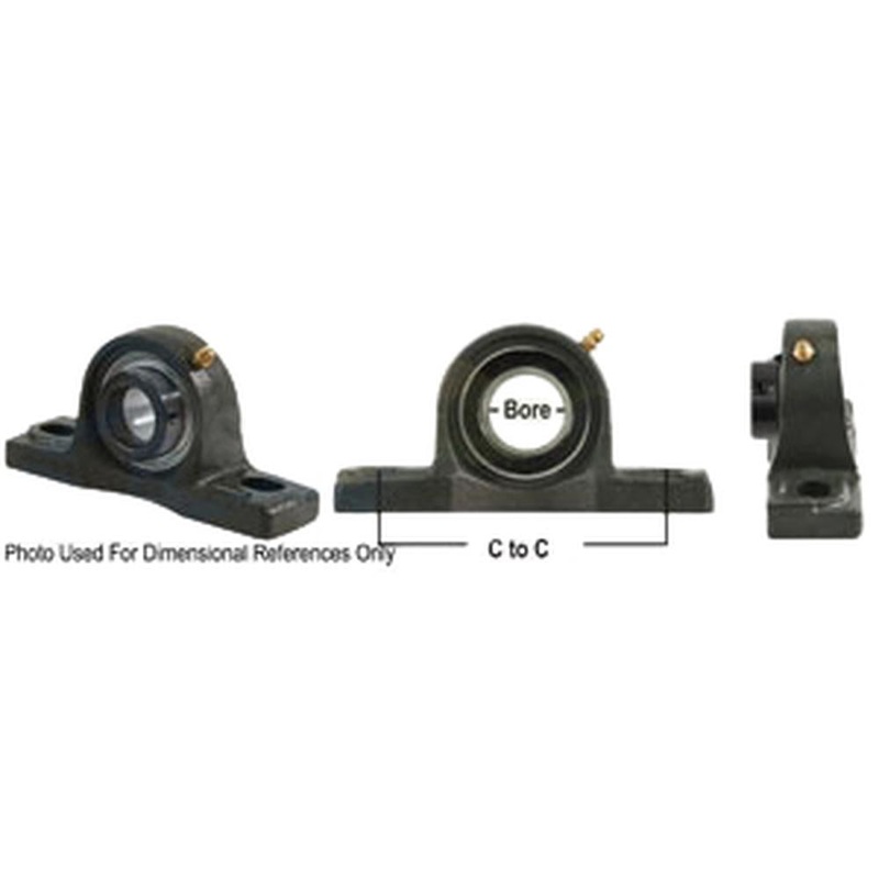 A-WGPZ31-I-AI Pillow Block Assembly W/ Lock Collar, Re-Lubricatable