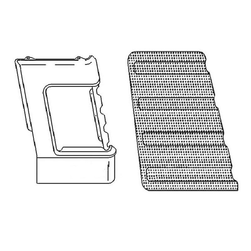 D5NN8151A & D9NN8A135AA LH Left Outer Grille & Side Panel Set Fits Ford Tractor