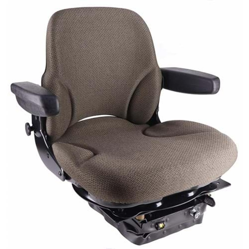 SR8301995 Sears Mid Back Seat Brown Fabric with Air Suspension Fits John Deere