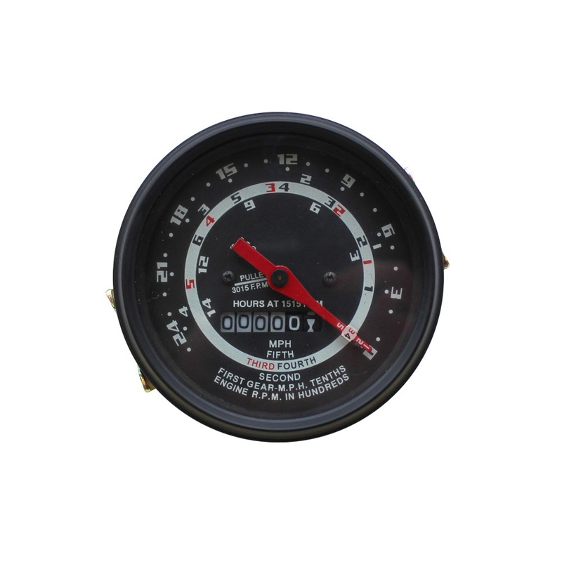 Tachometer w/Red Needle Fits Ford 650 660 850 950 2000 4000 C3NN17360K
