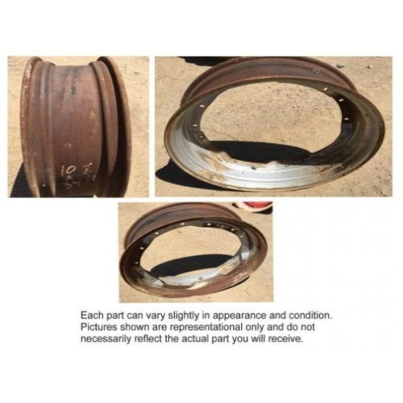 Used 10" x 34" MFWD Waffle Rim fits John Deere 4560 4760 4960 7210 7410 7510 7520 7600 7610 7700 7710 7810 8100 8110 8200 8210 8300 8310 8400 RE156609