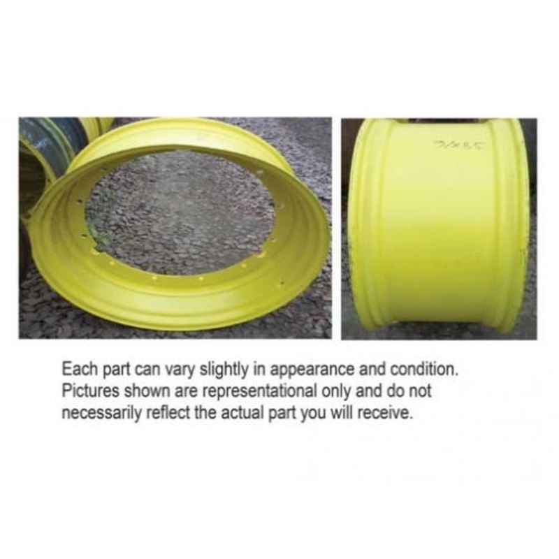 Used 16" x 38" 12 Bolt Plate Rear Rim fits John Deere 4055 4255 4755 4955 4455 RE42215 RE174737