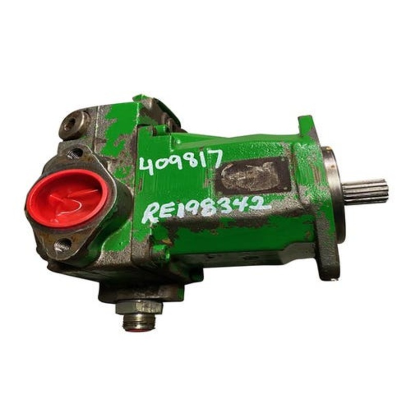 Used Hydraulic Axial Piston Pump fits John Deere 7185J 7195J 7205J 7210J 7225J 7630 7720 7730 7820 7830 7920 7930 RE198342