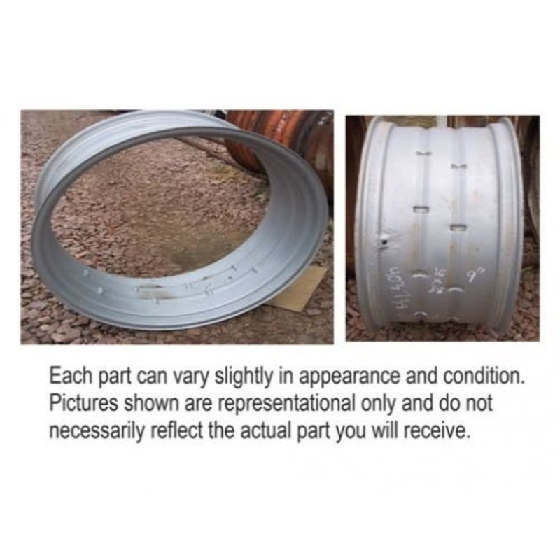 Used 16" x 38" Double Bevel Rear Rim 9" Spacing