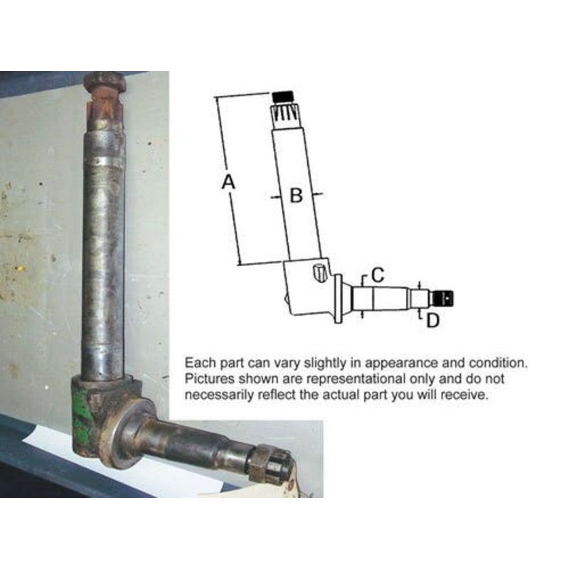 Used Spindle - Right Hand & Left Hand fits White 2-70 2-85 2-88 2-105 2-110 100 120 161959A fits Oliver 1650 1655 1750 1755 1850 1855 1950 161959A