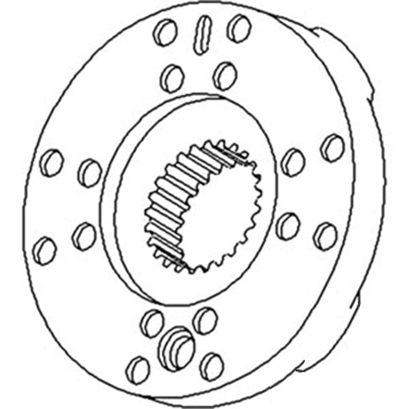 70237208 Brake Plate Assembly W/ Lining Fits Allis Chalmers D17 170