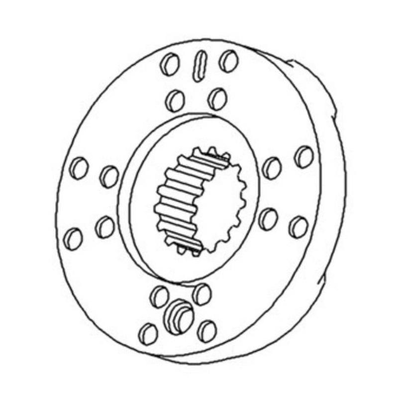 70277326 Brake Plate Assembly with Lining Fits Allis Chalmers 175 180 185