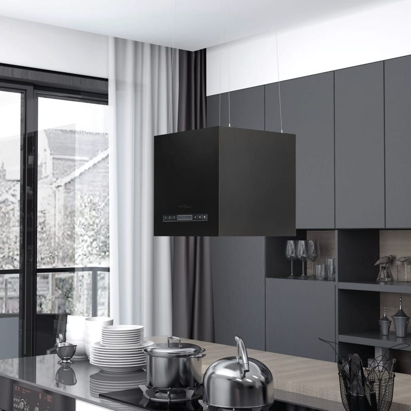 Hotte suspendue  LCD tactile 37 cm Acier enduit de poudre