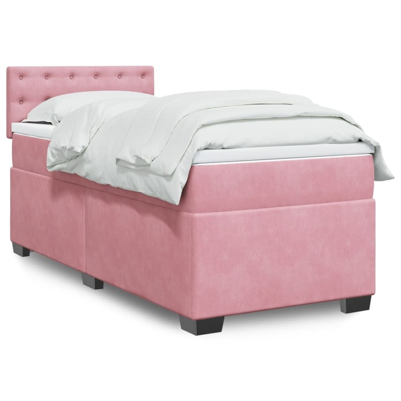 Sommier  lattes de lit et matelas Rose 80x200 cm Velours