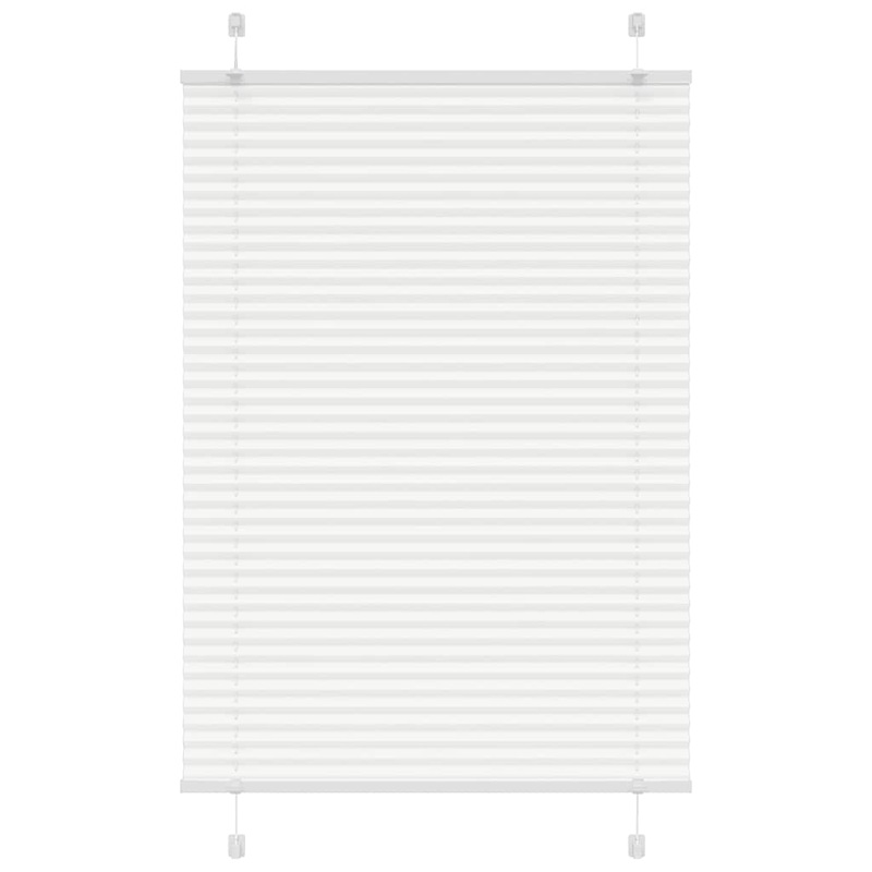 Store pliss blanc 95x150 cm largeur du tissu 94,4 cm polyester