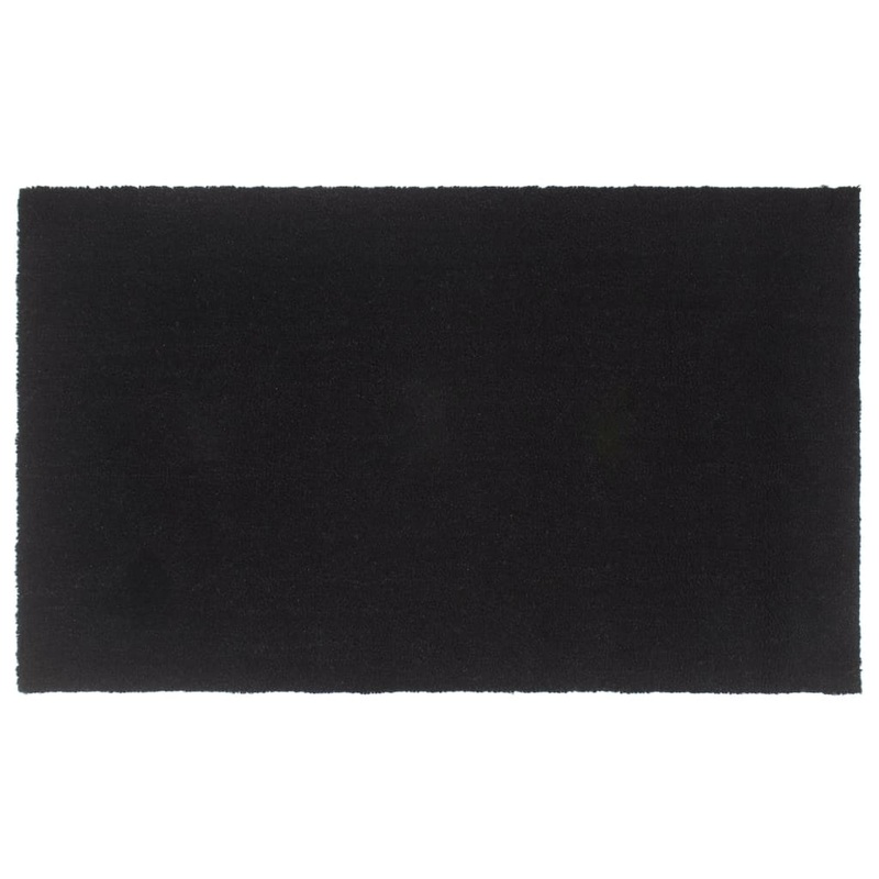 Tapis de porte noir 90x150 cm fibre de coco touffet